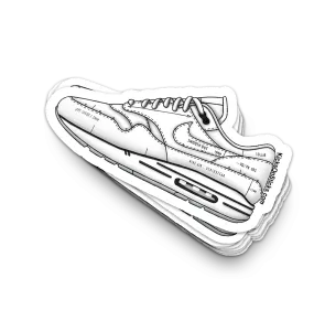 Air Max 1 "Sketch White" Sneaker Sticker