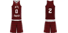 Custom Basketball Uniforms Design Code 208