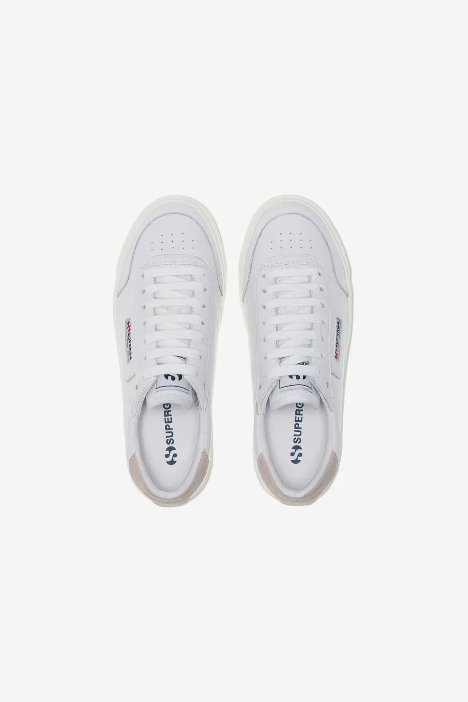 3843 All White Leather Sneaker