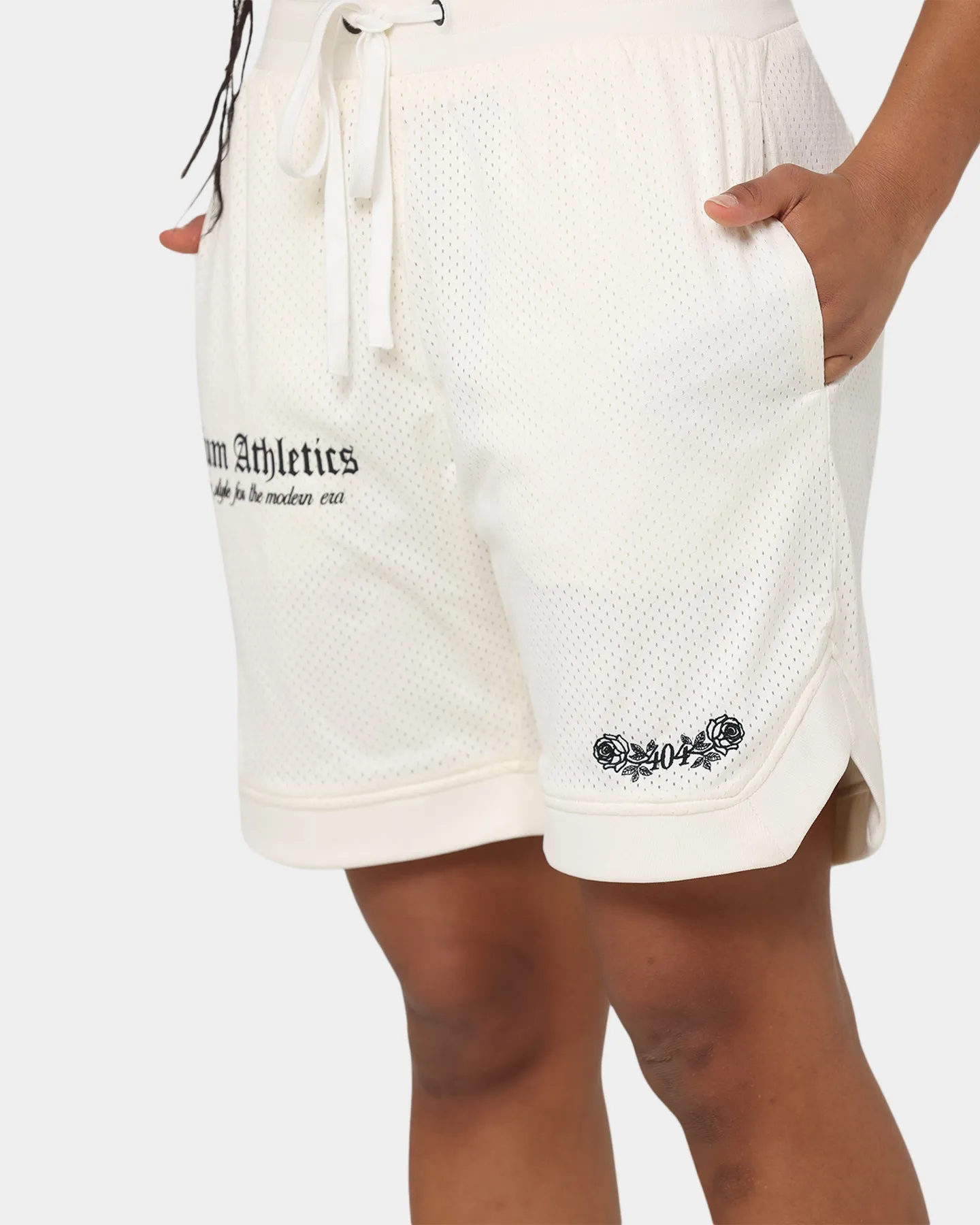 404 Premium Athletics Basketball Shorts Off White