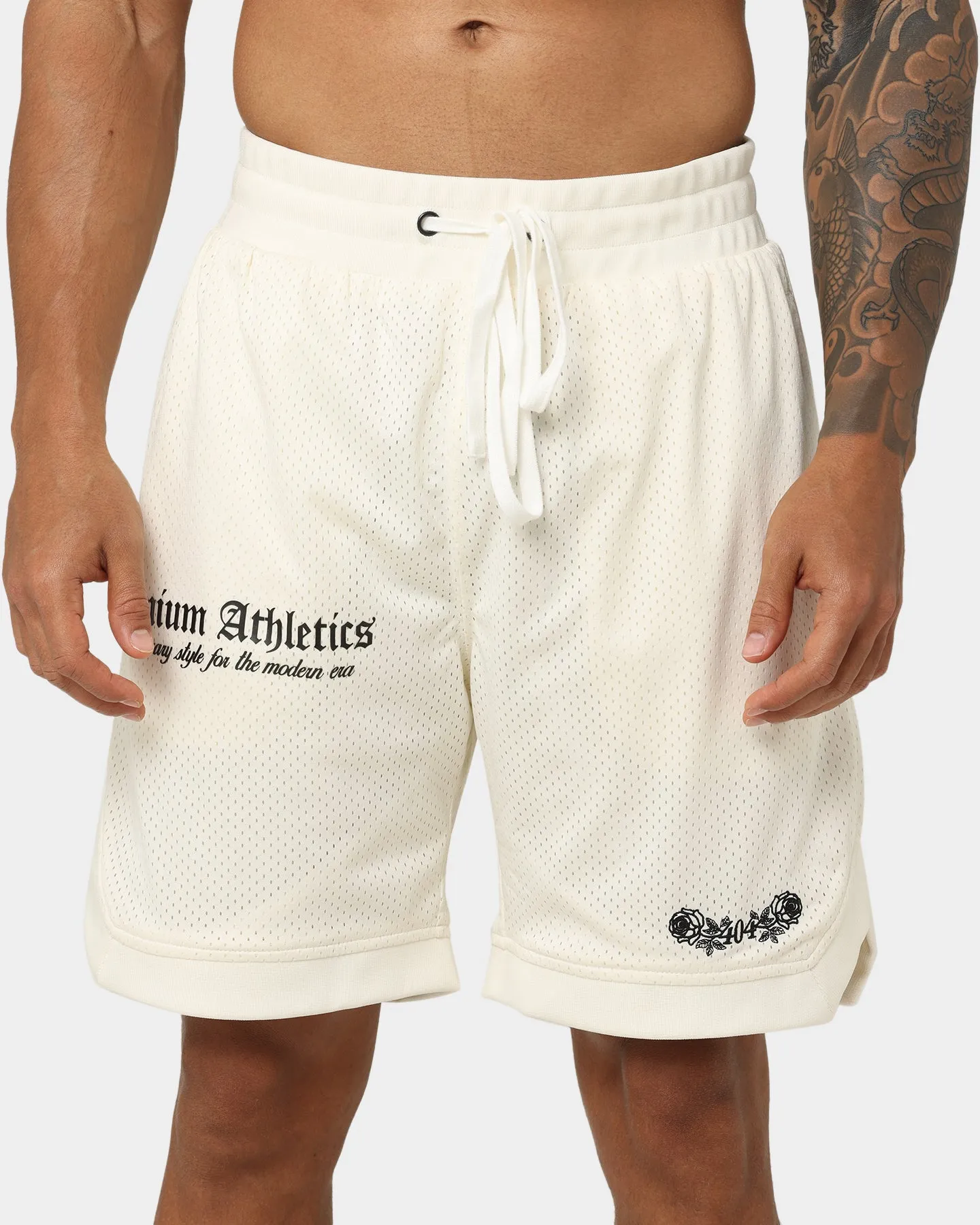 404 Premium Athletics Basketball Shorts Off White