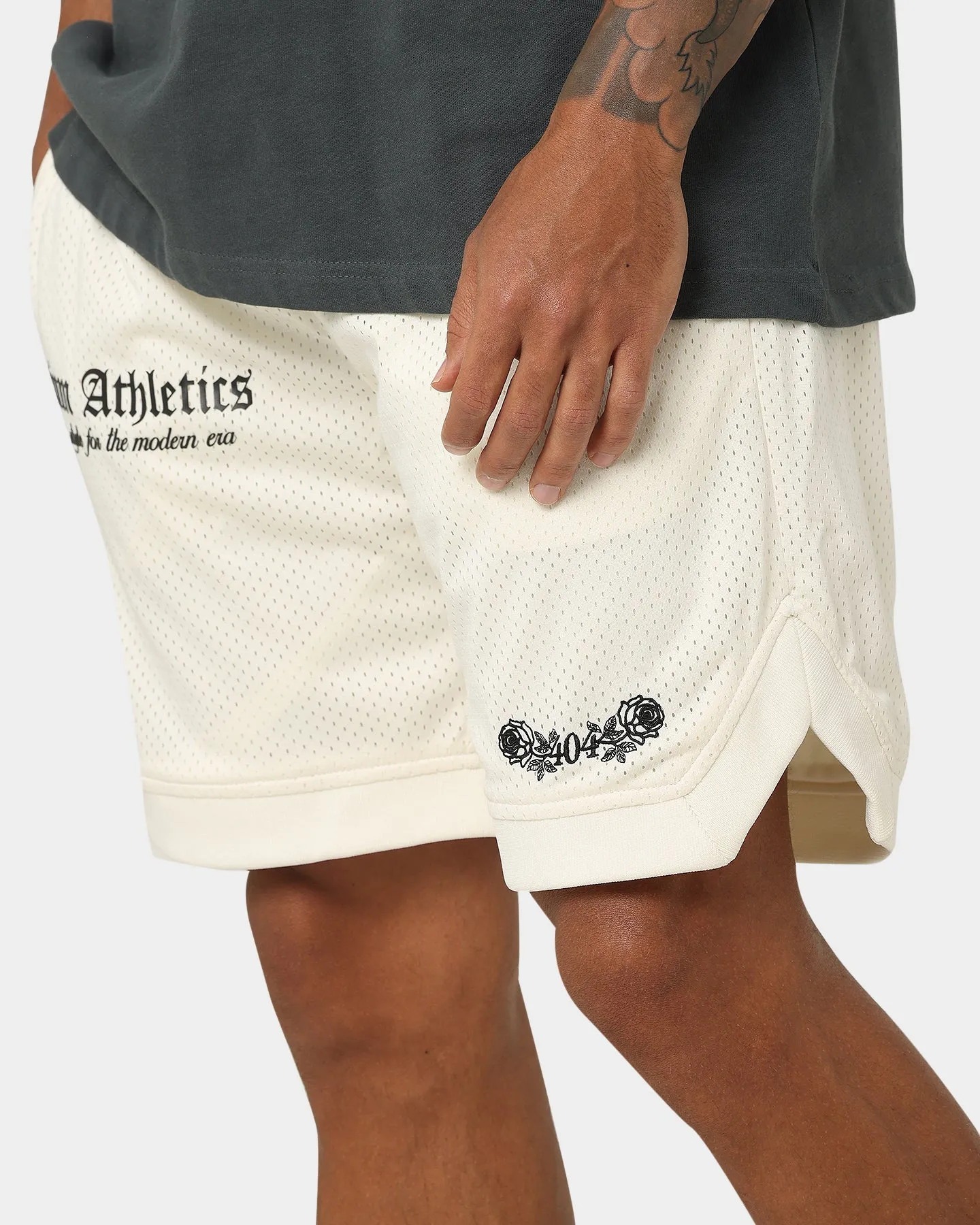 404 Premium Athletics Basketball Shorts Off White