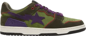 A Bathing Ape Bape SK8 Sta 'Green Dark Purple'