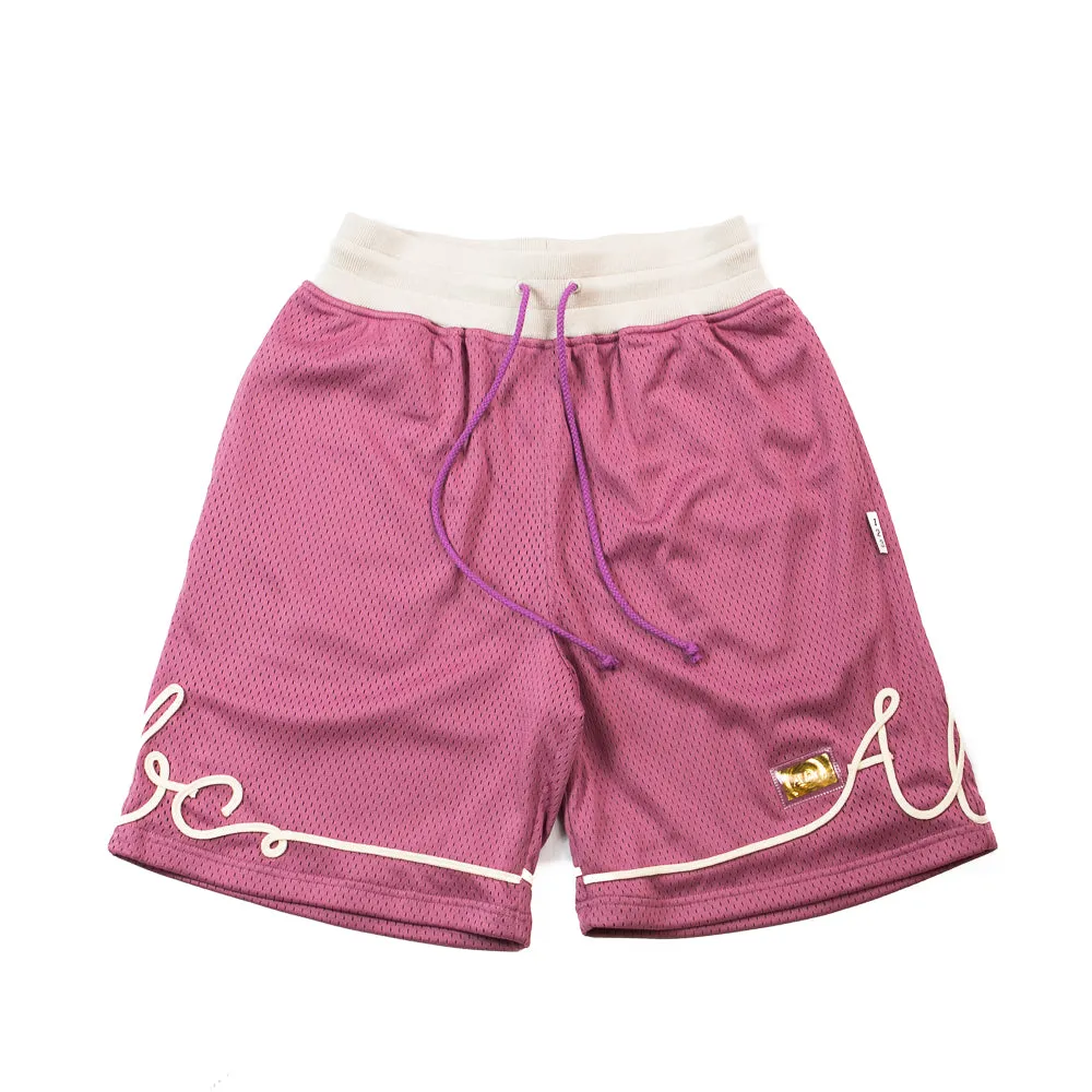 Abc. 123. Soutache Basketball Shorts (Mauve)