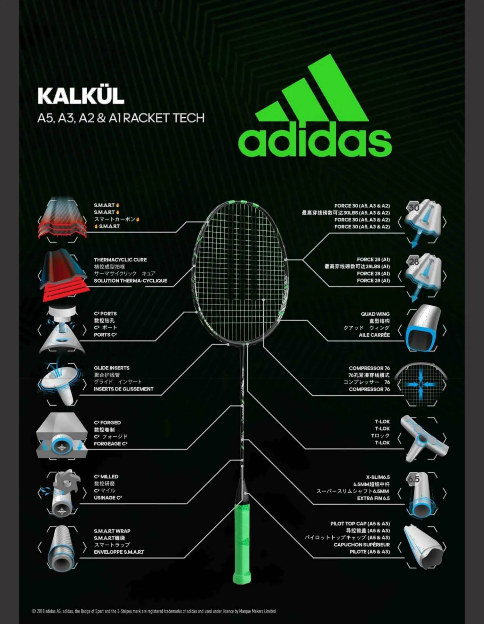 Adidas Badminton KALKUL A2 -X