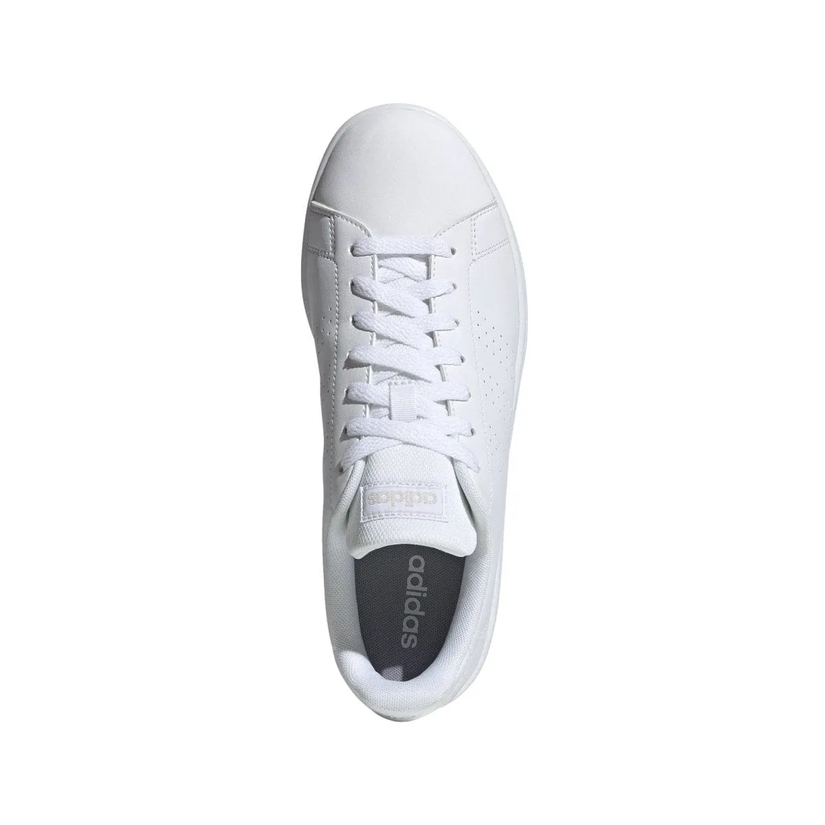 ADIDAS MEN'S ADVANTAGE BASE TRIPLE WHITE SHOE