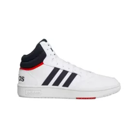 Adidas Men's Hoops 3.0 Mid Classic Vintage Basketball Shoe (White/Legend Ink/Vivid Red)