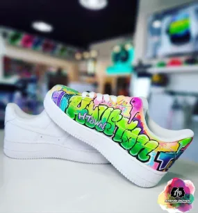 Airbrush Custom H-Town Shoe Design