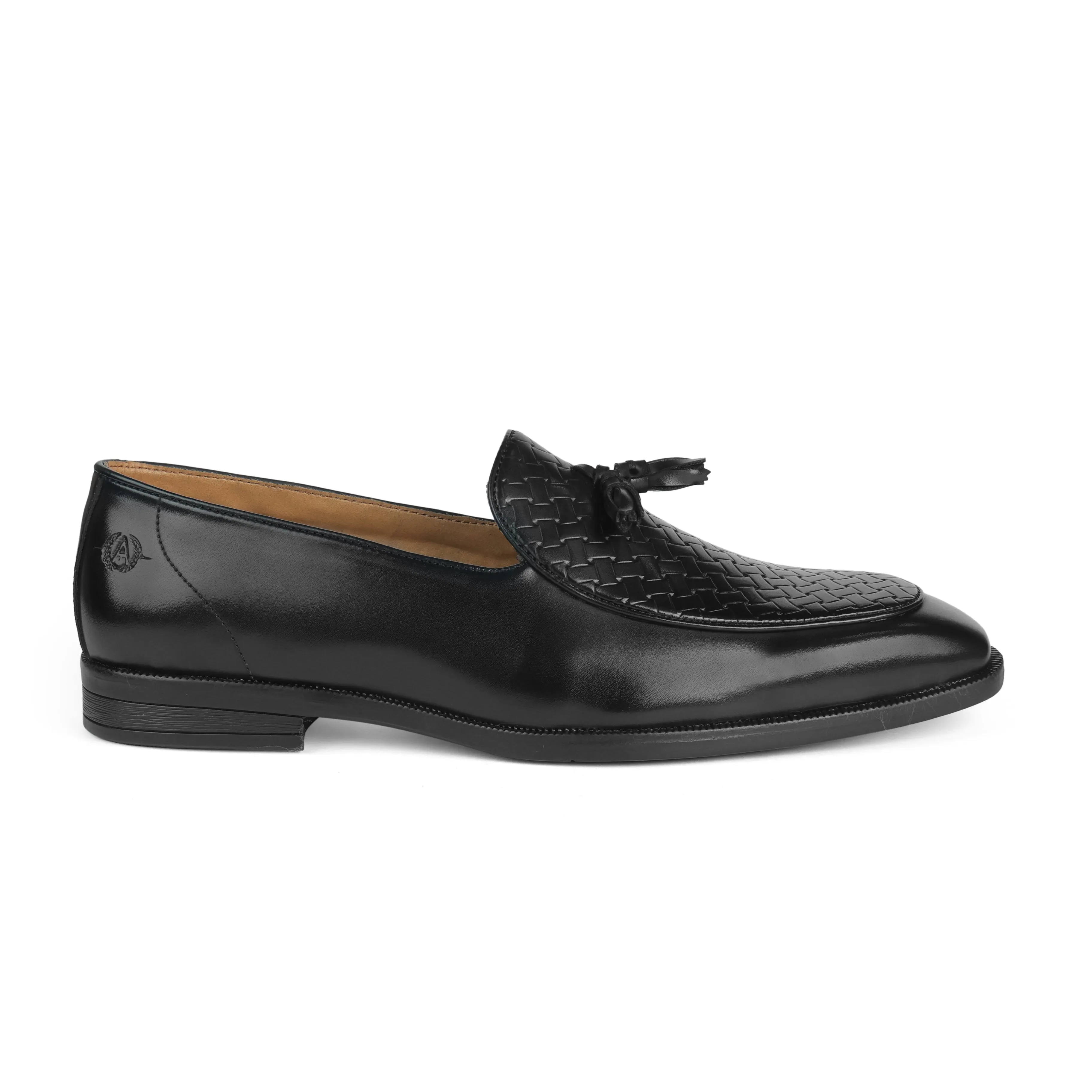 Alberto Torresi Black Slipon formal Shoes