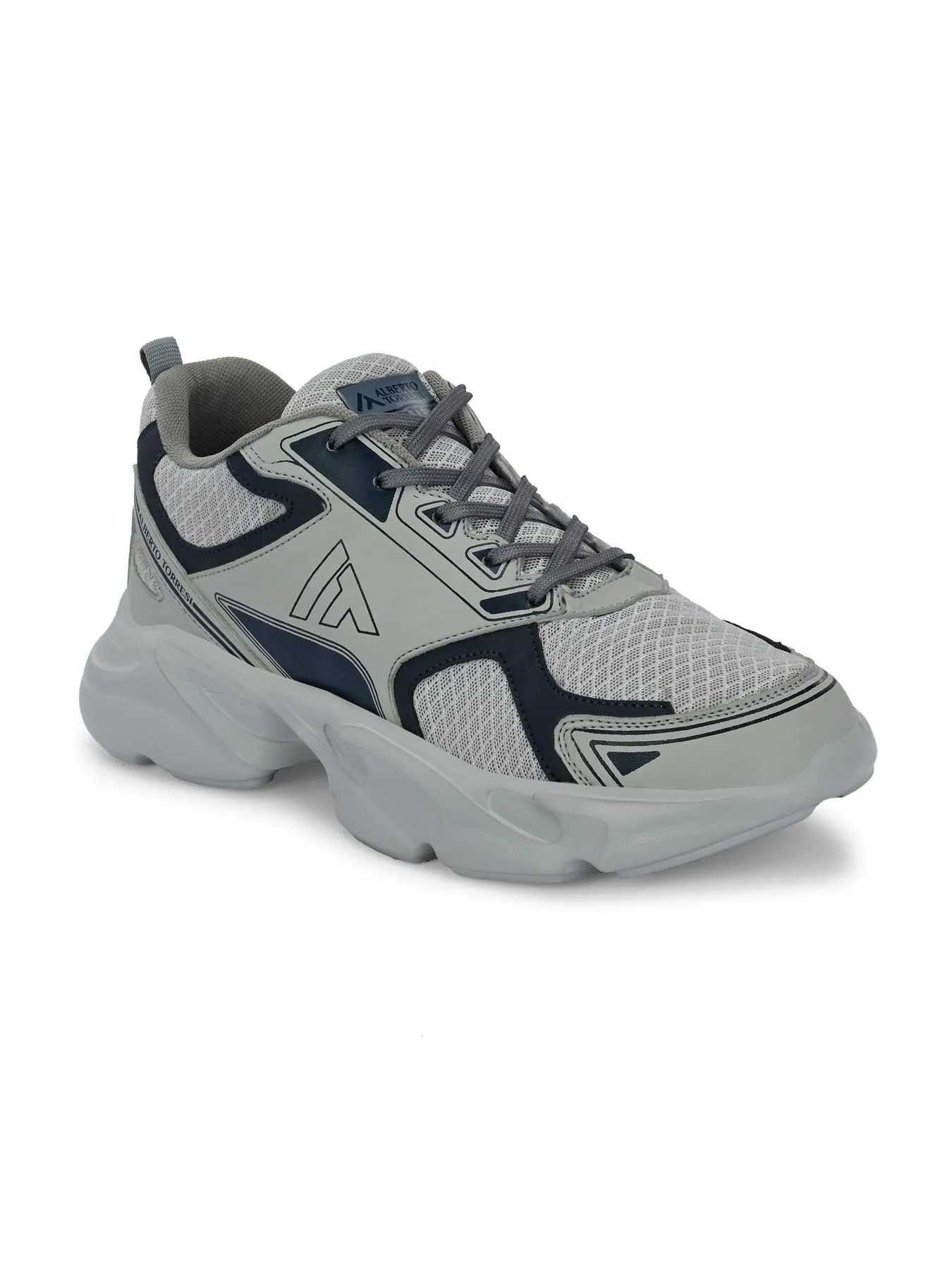 Alberto Torresi Grey Laceup Sports Shoes