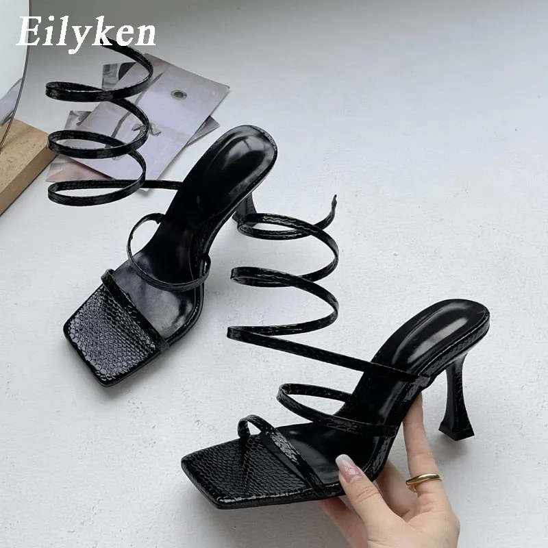 Amozae- 2024 New Arrival Fashion Gold Women Sandals Thin Low Heel Narrow Band Rome Sandal Summer Gladiator Casual Sandal Shoes