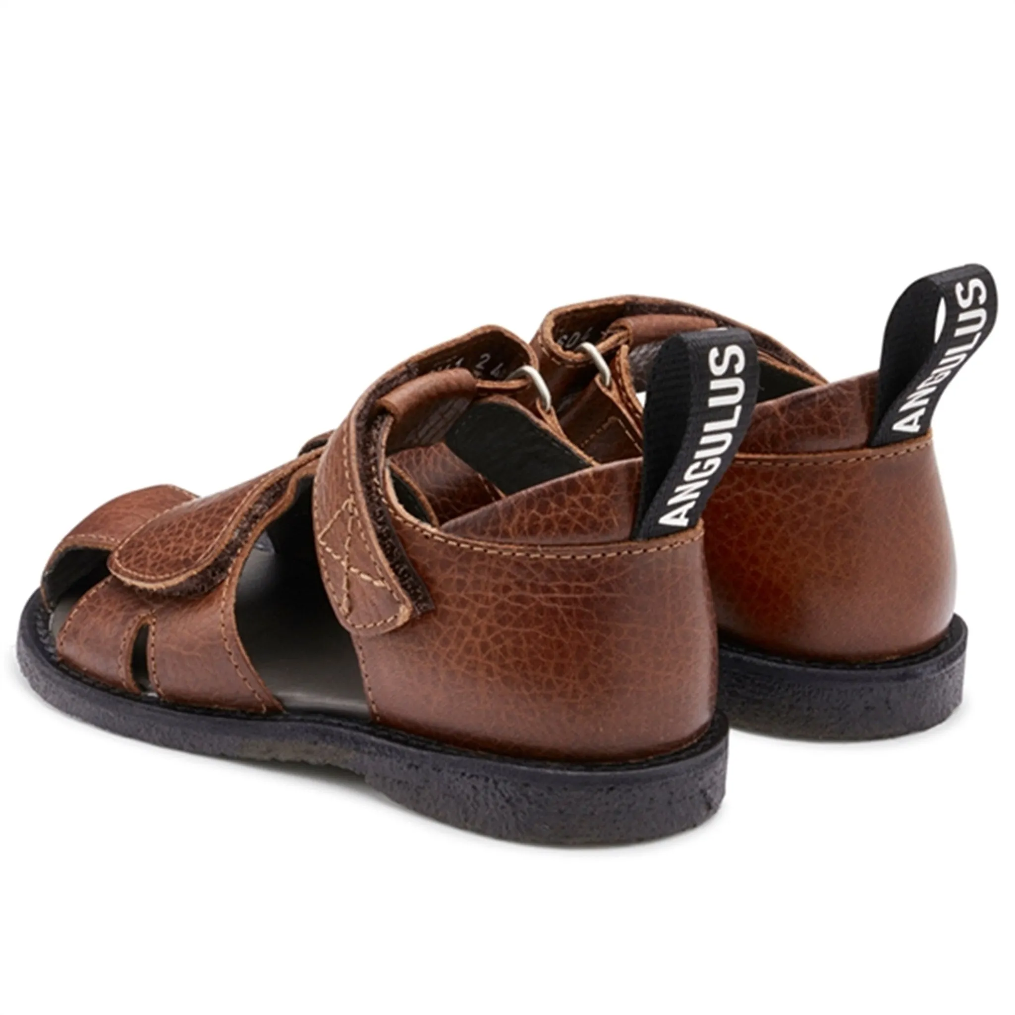 Angulus Sandal W. Velcro Cognac