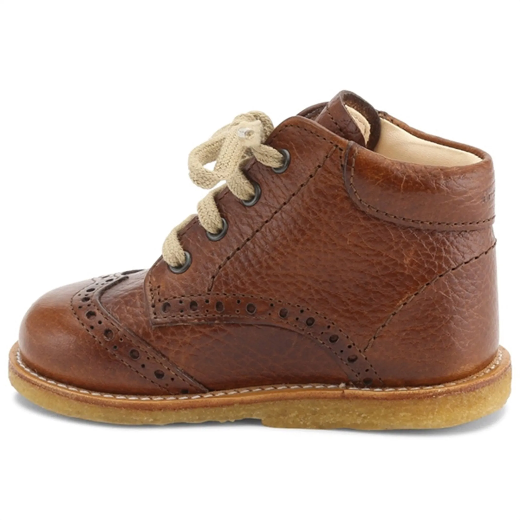 Angulus Shoe With Laces Cognac