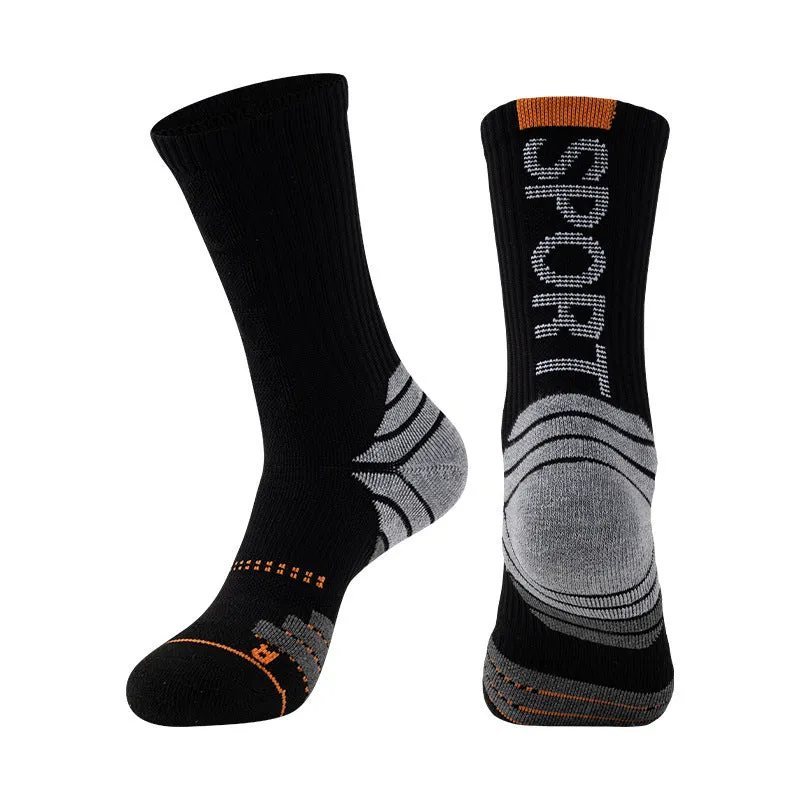 anti slip basketball socks breathable with logo