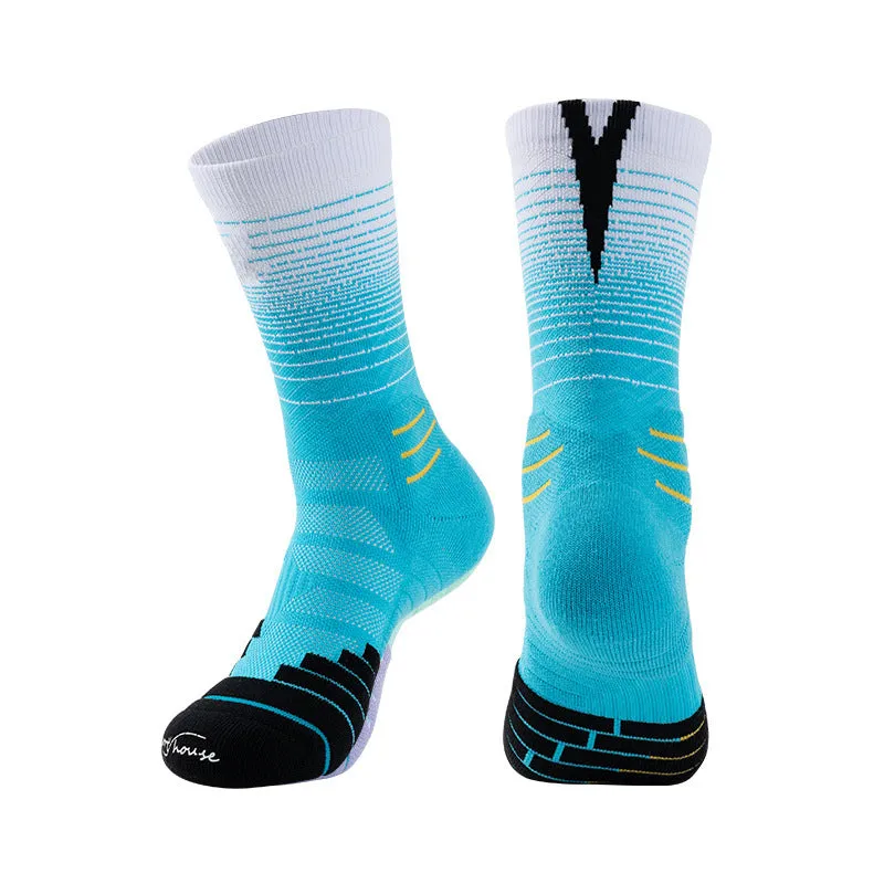 anti slip basketball socks breathable with logo