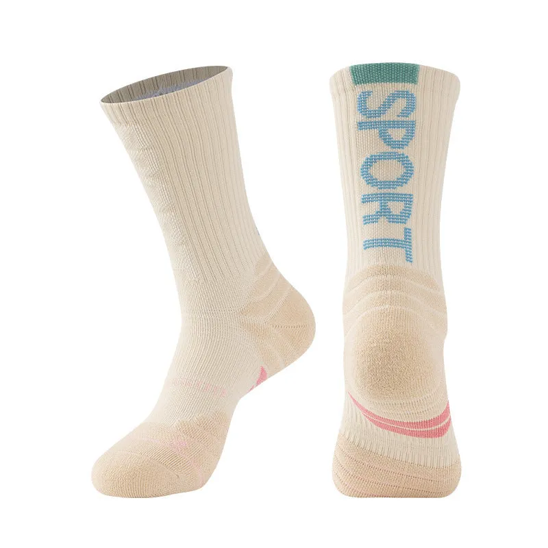 anti slip basketball socks breathable with logo