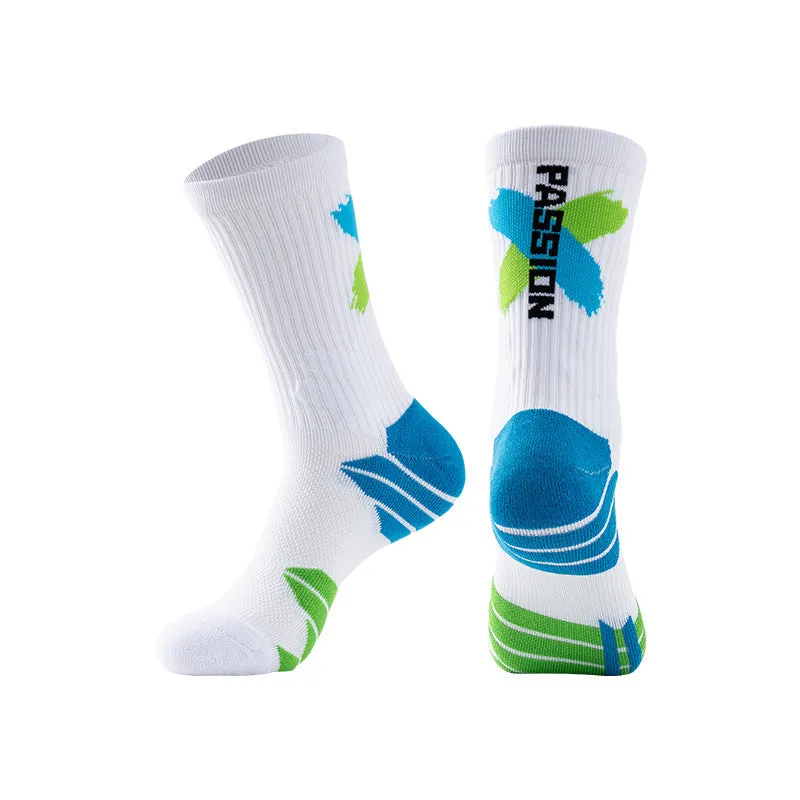 anti slip basketball socks breathable with logo