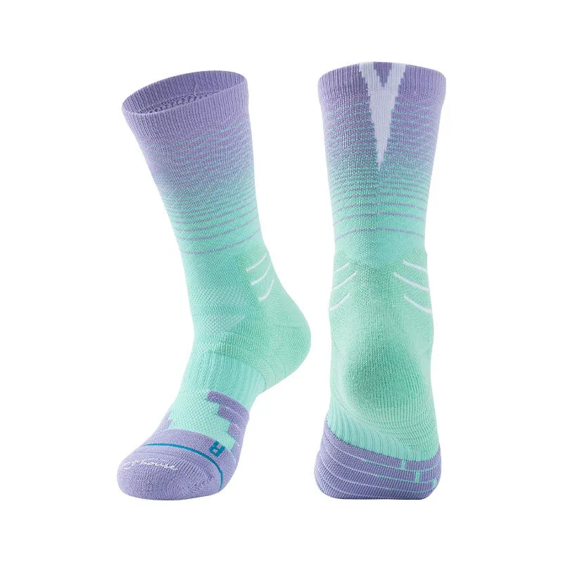 anti slip basketball socks breathable with logo