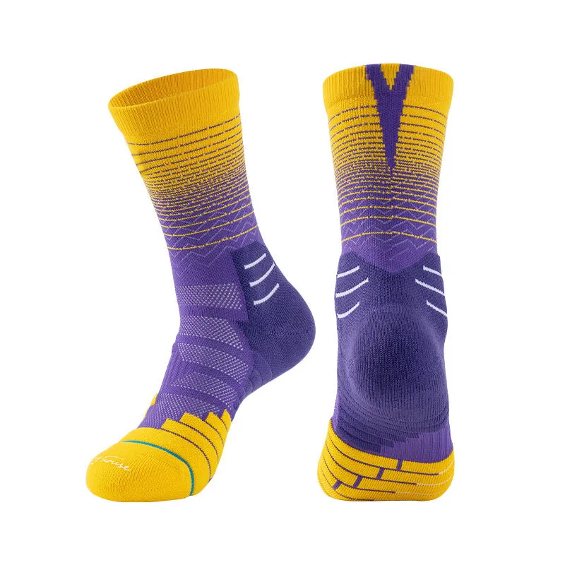 anti slip basketball socks breathable with logo