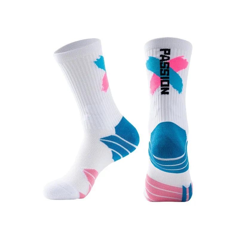 anti slip basketball socks breathable with logo