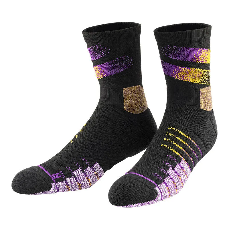 anti slip basketball socks breathable with logo