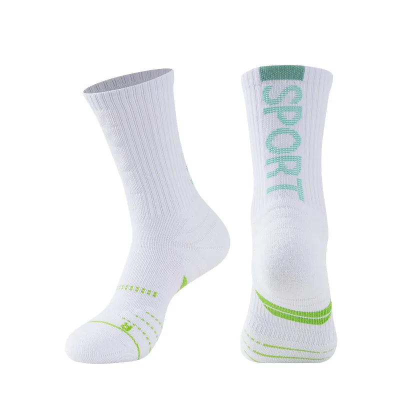 anti slip basketball socks breathable with logo