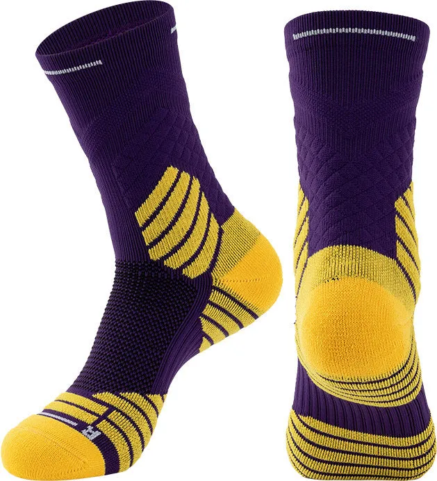 anti slip basketball socks breathable with logo