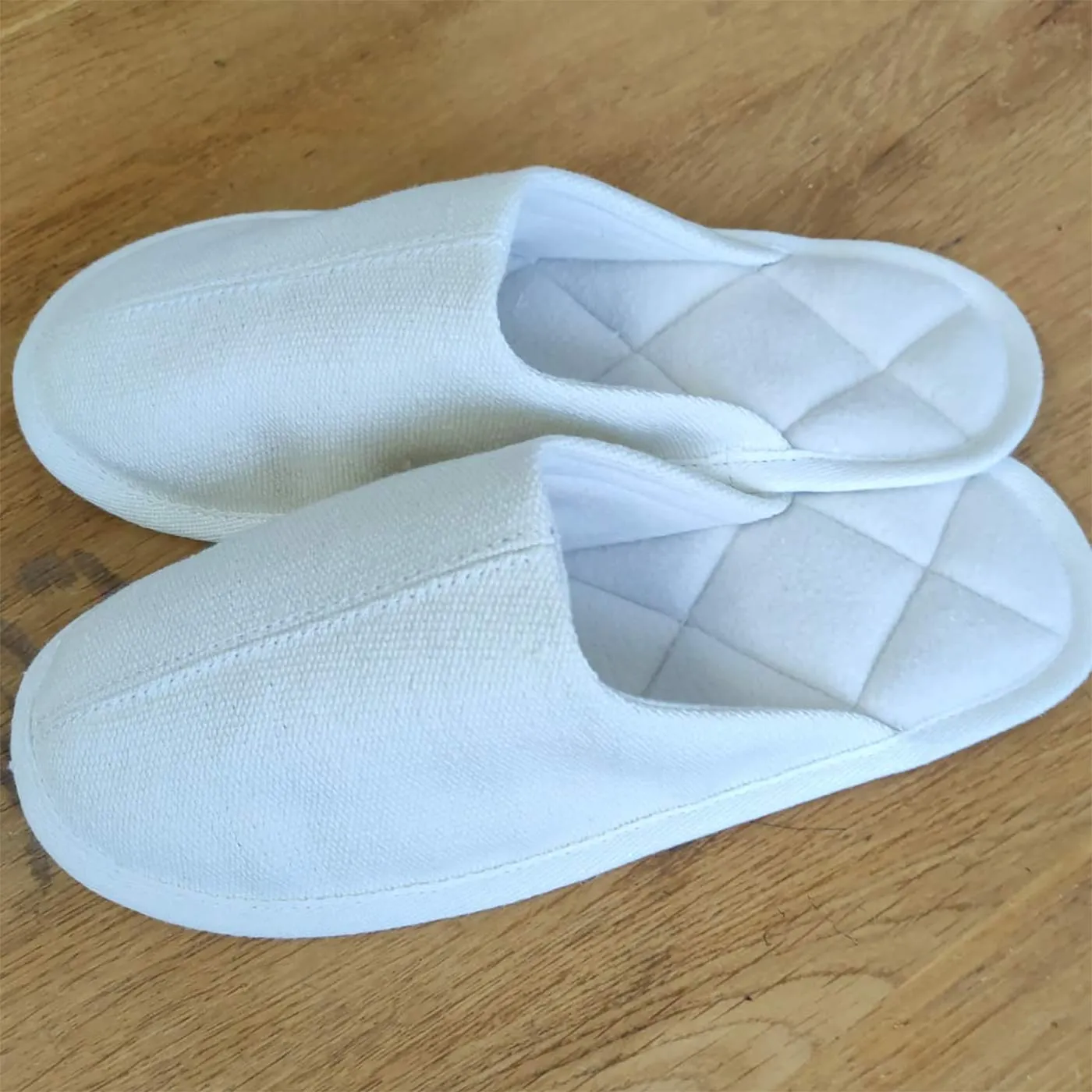 ATAMI Glue-free Organic Hemp House Shoes Slippers (100% Organic Cotton Fleece Lining; Elastic-Free, Latex-Free; Vegan)