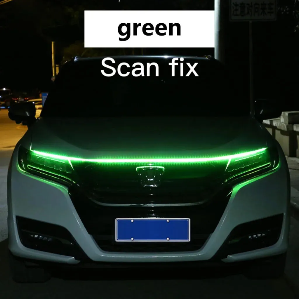 Auto LED Hood Decor Running Ambient Lights