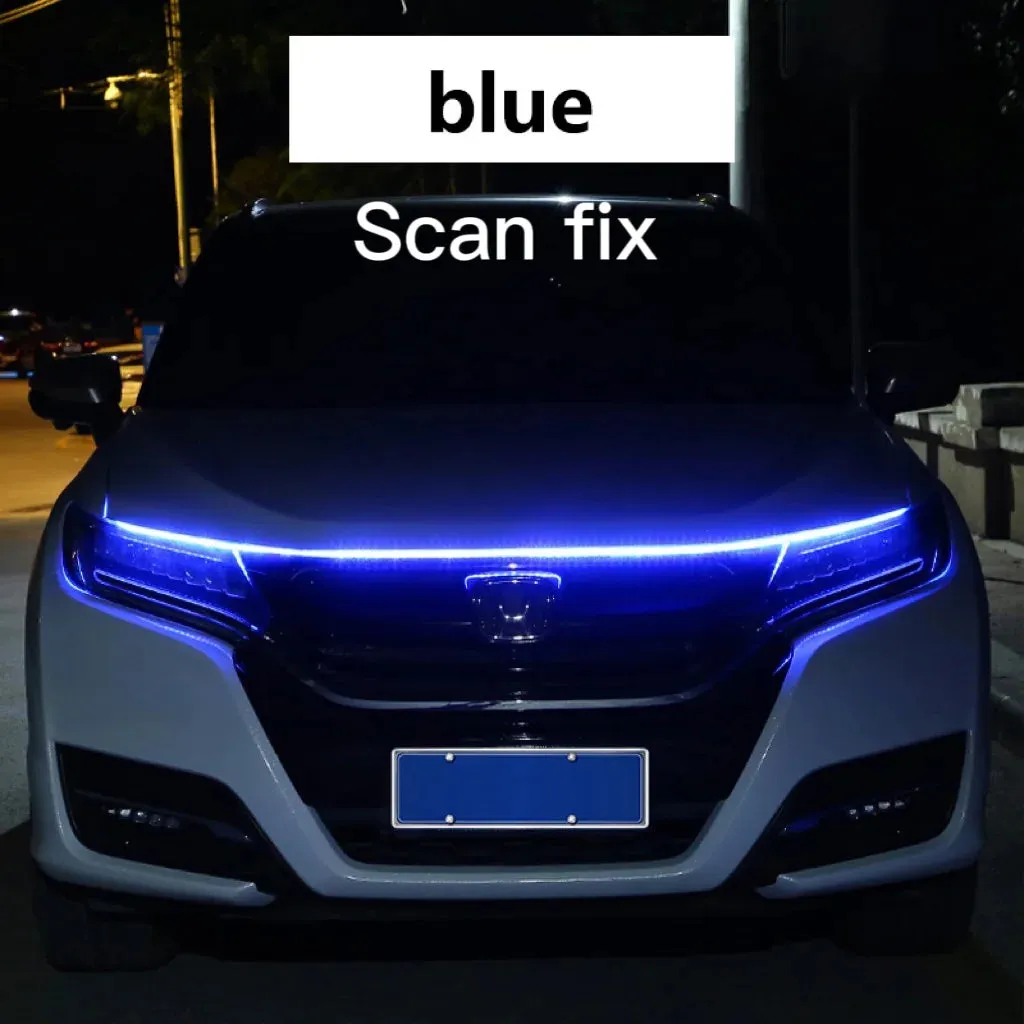 Auto LED Hood Decor Running Ambient Lights