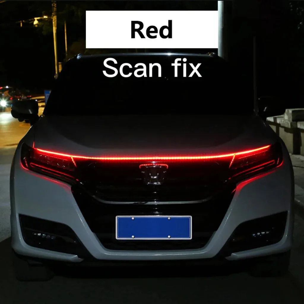 Auto LED Hood Decor Running Ambient Lights