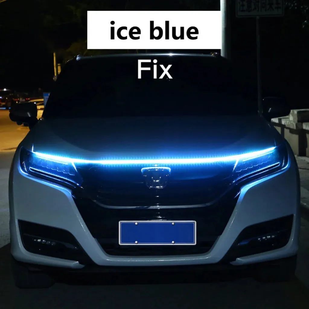 Auto LED Hood Decor Running Ambient Lights