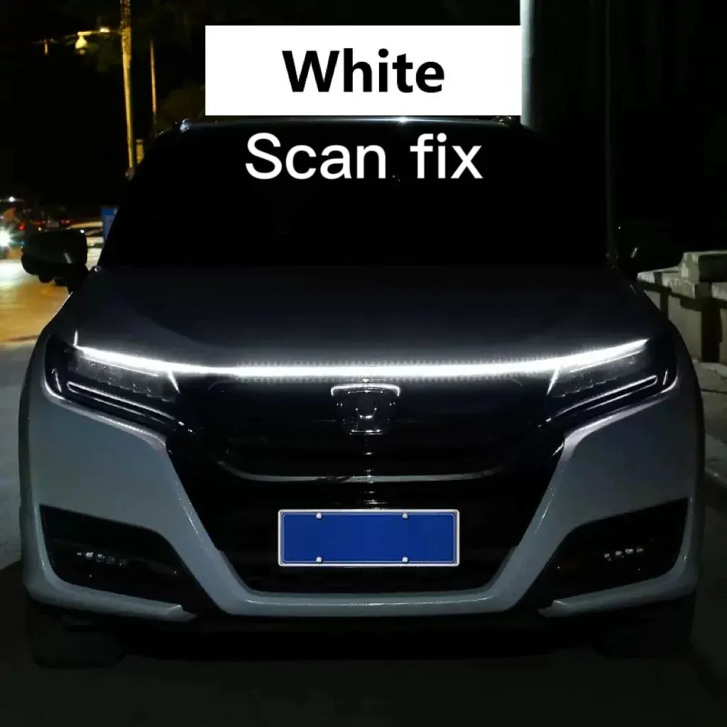 Auto LED Hood Decor Running Ambient Lights