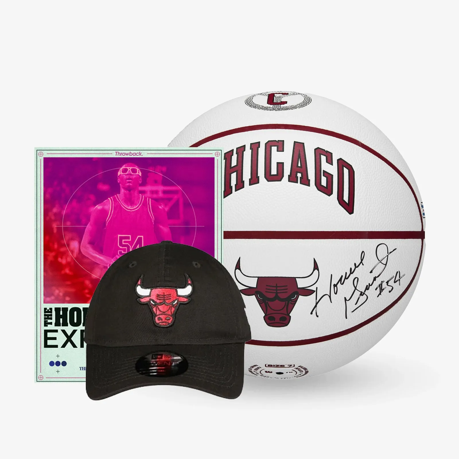 Autographed Horace Grant Chicago Bulls City Edition Basketball