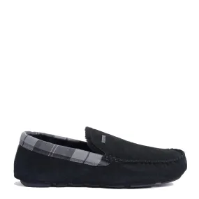 Barbour Monty Slippers Black Suede