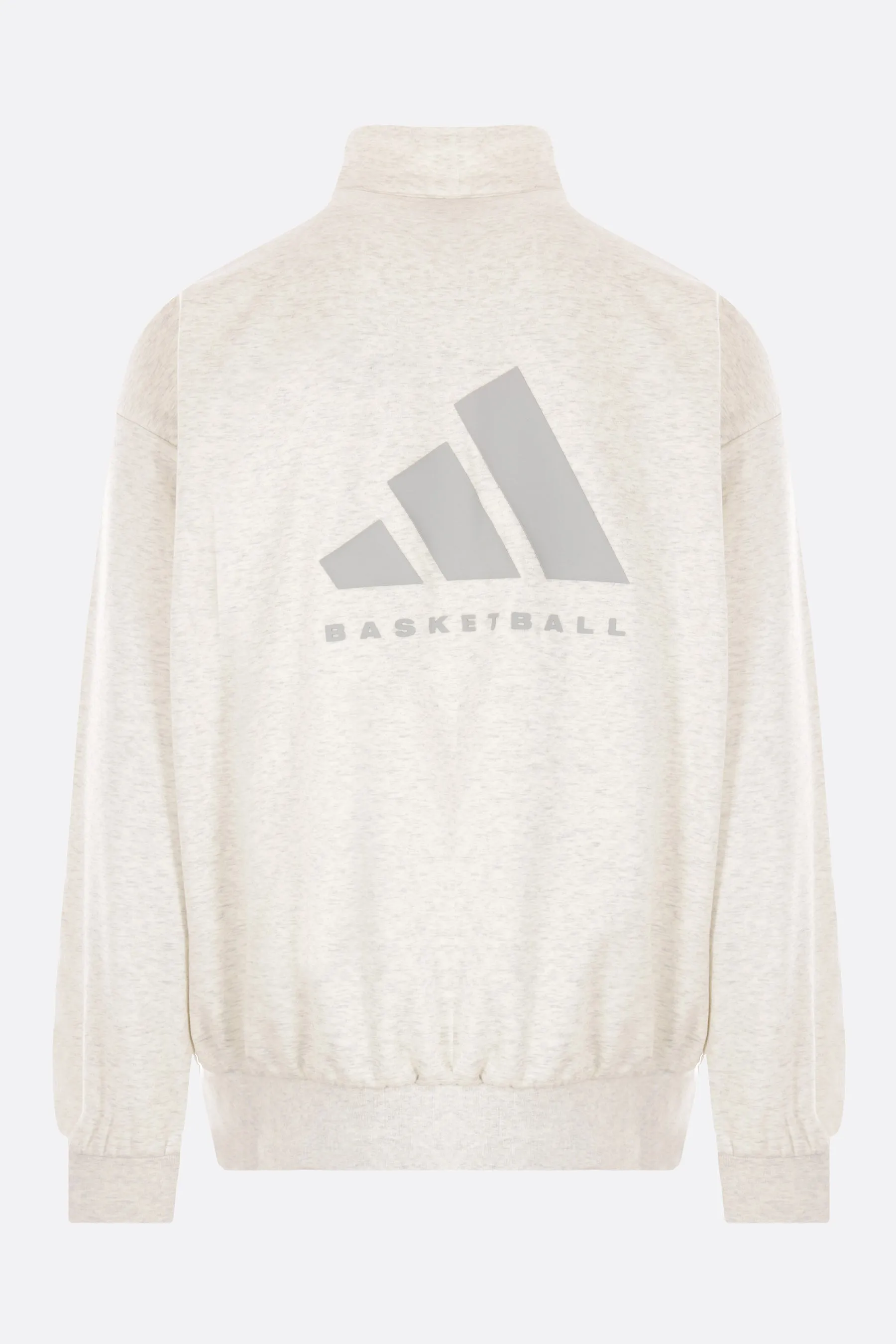 Basketball logo printed recycled fleece sweatshirt