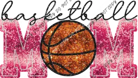 Basketball Mom faux sequin DTF Transfer (See Color Options)