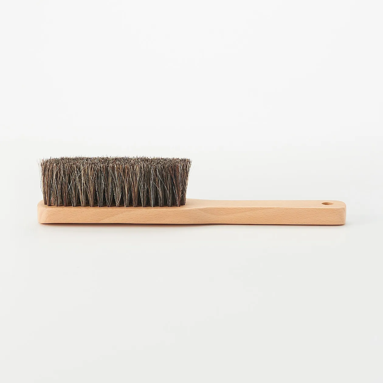 Beech Shoe Horsehair Dusting Brush