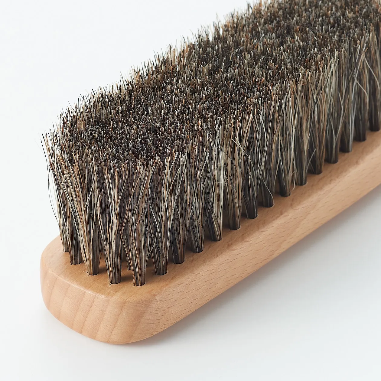 Beech Shoe Horsehair Dusting Brush