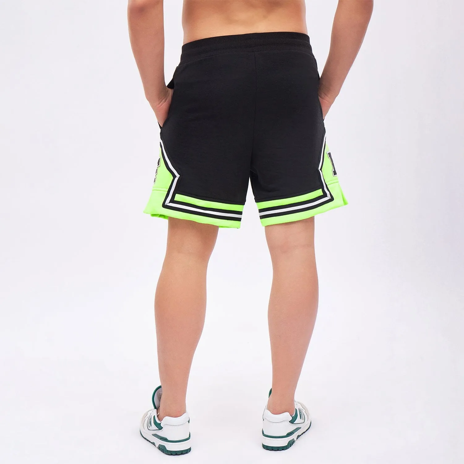 Black And Neon Basketball Shorts