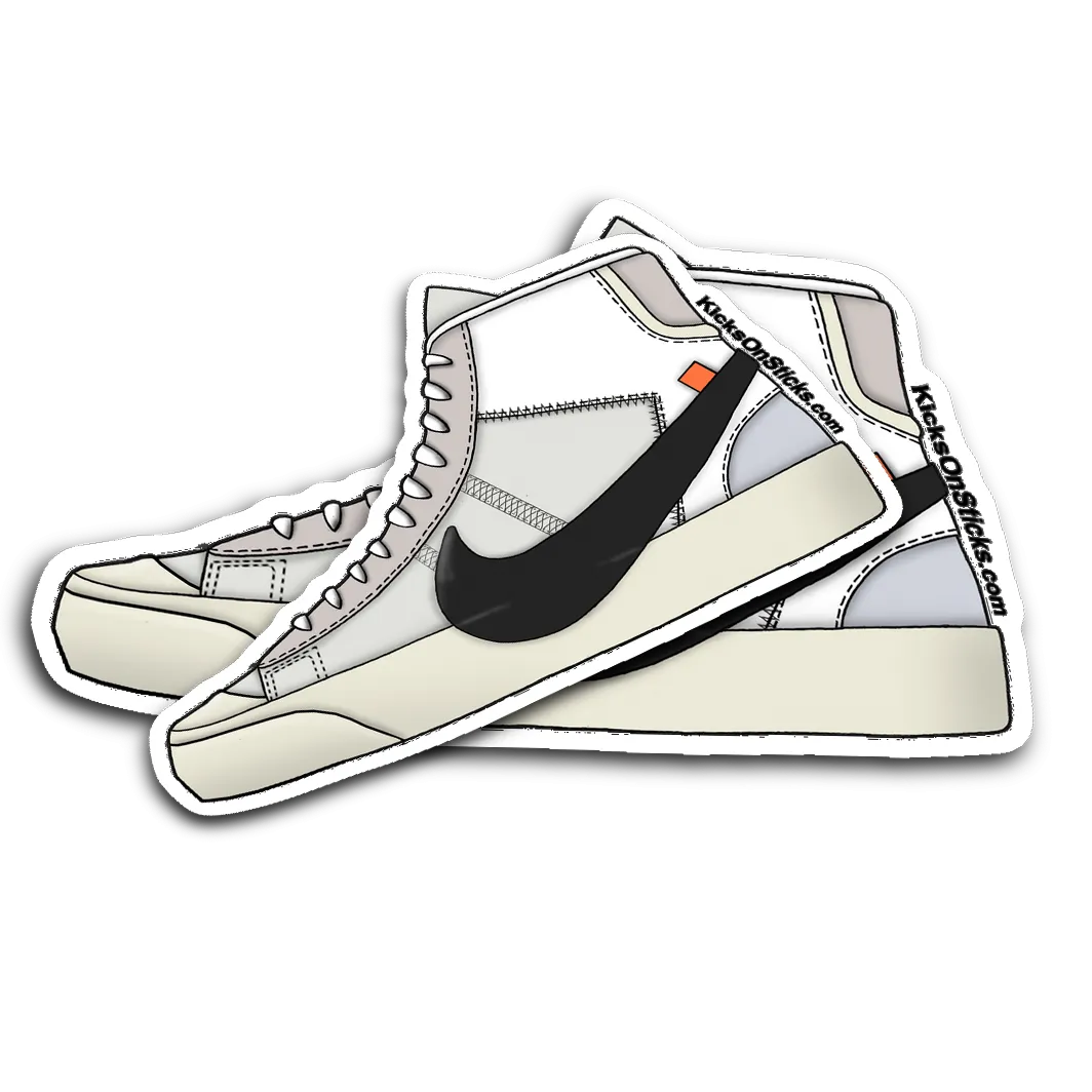 Blazer Off White "White" Sneaker Sticker