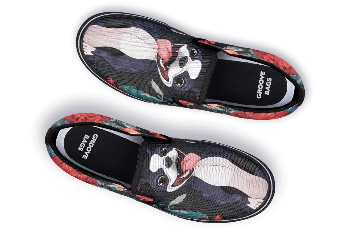 Boston Terrier Trick Slip-On Shoes