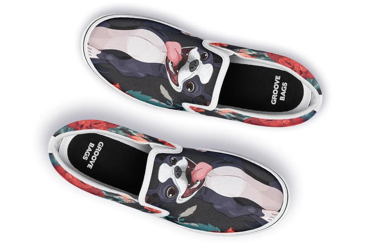 Boston Terrier Trick Slip-On Shoes