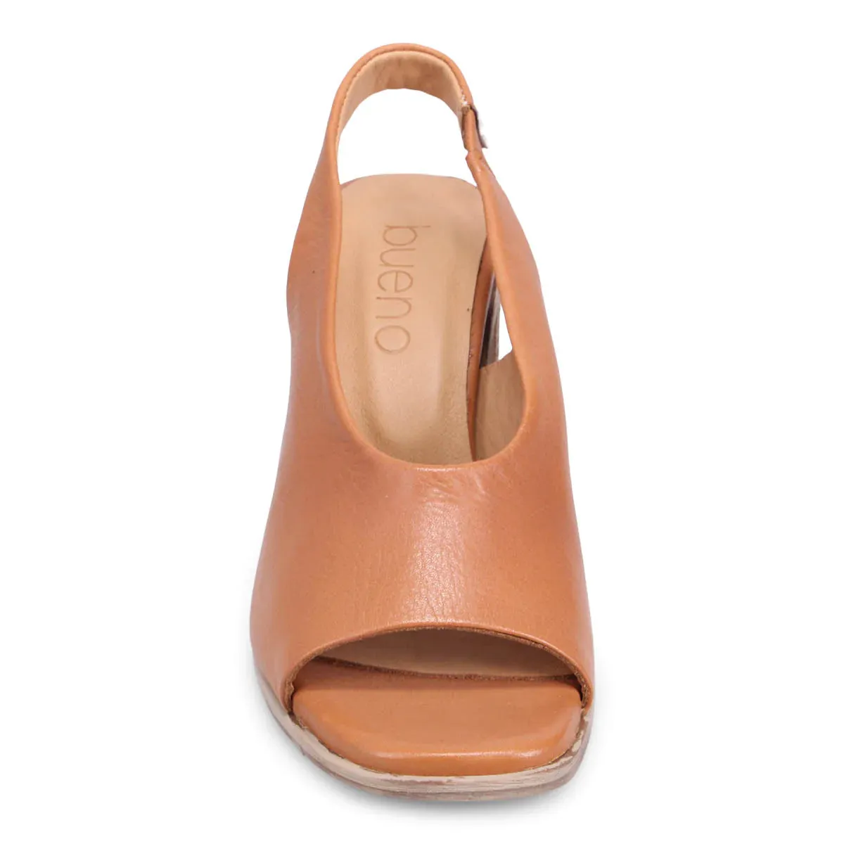 Bueno JEWEL Heeled Sandal in Dark Tan