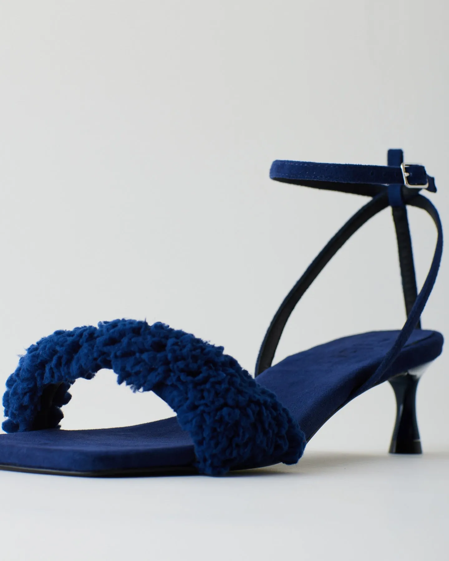 Cameron Suede & Faux Shearling Sandal