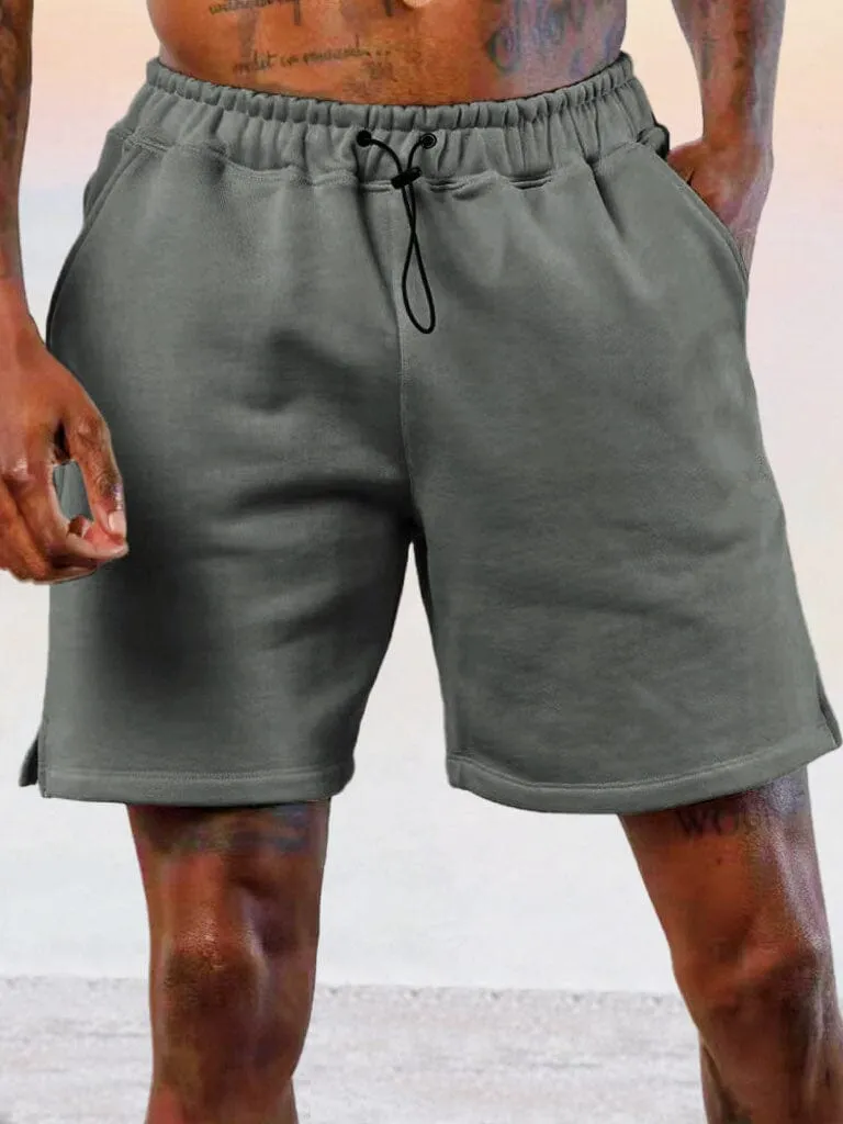 Casual Cotton Elastic Waist Shorts