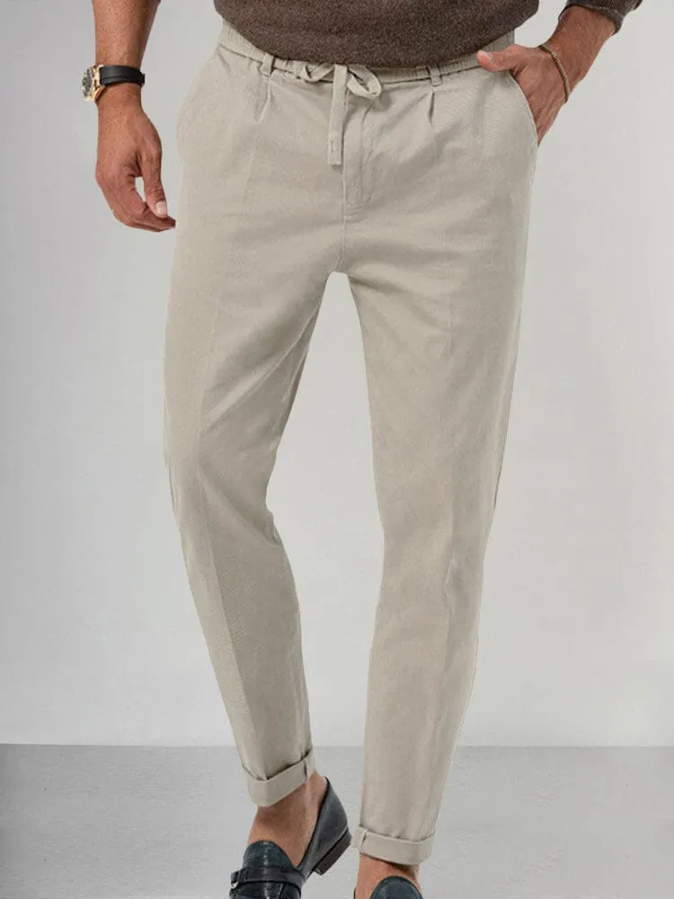 Casual Drawstring Straight Pants