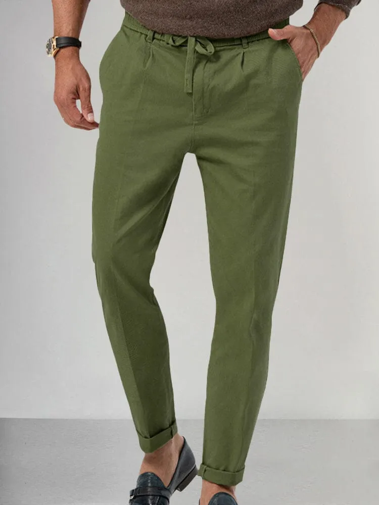 Casual Drawstring Straight Pants