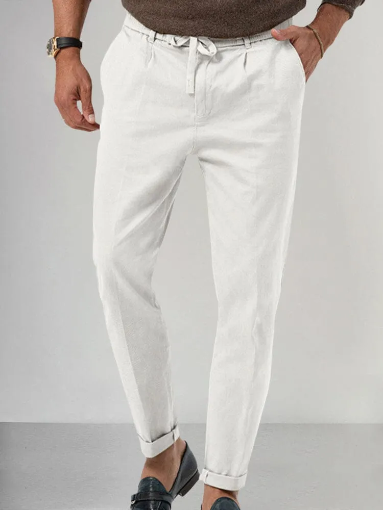 Casual Drawstring Straight Pants