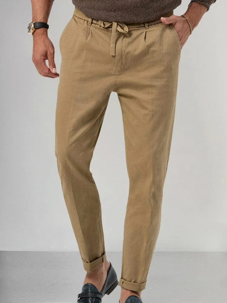 Casual Drawstring Straight Pants